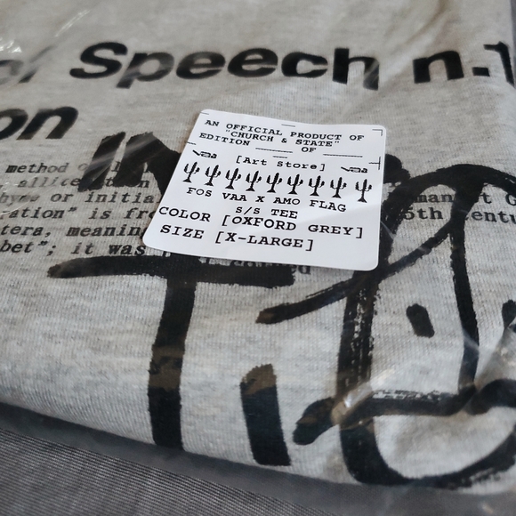 Virgil abloh Canary Yellow x FOS Alliteration - Picture 2 of 3